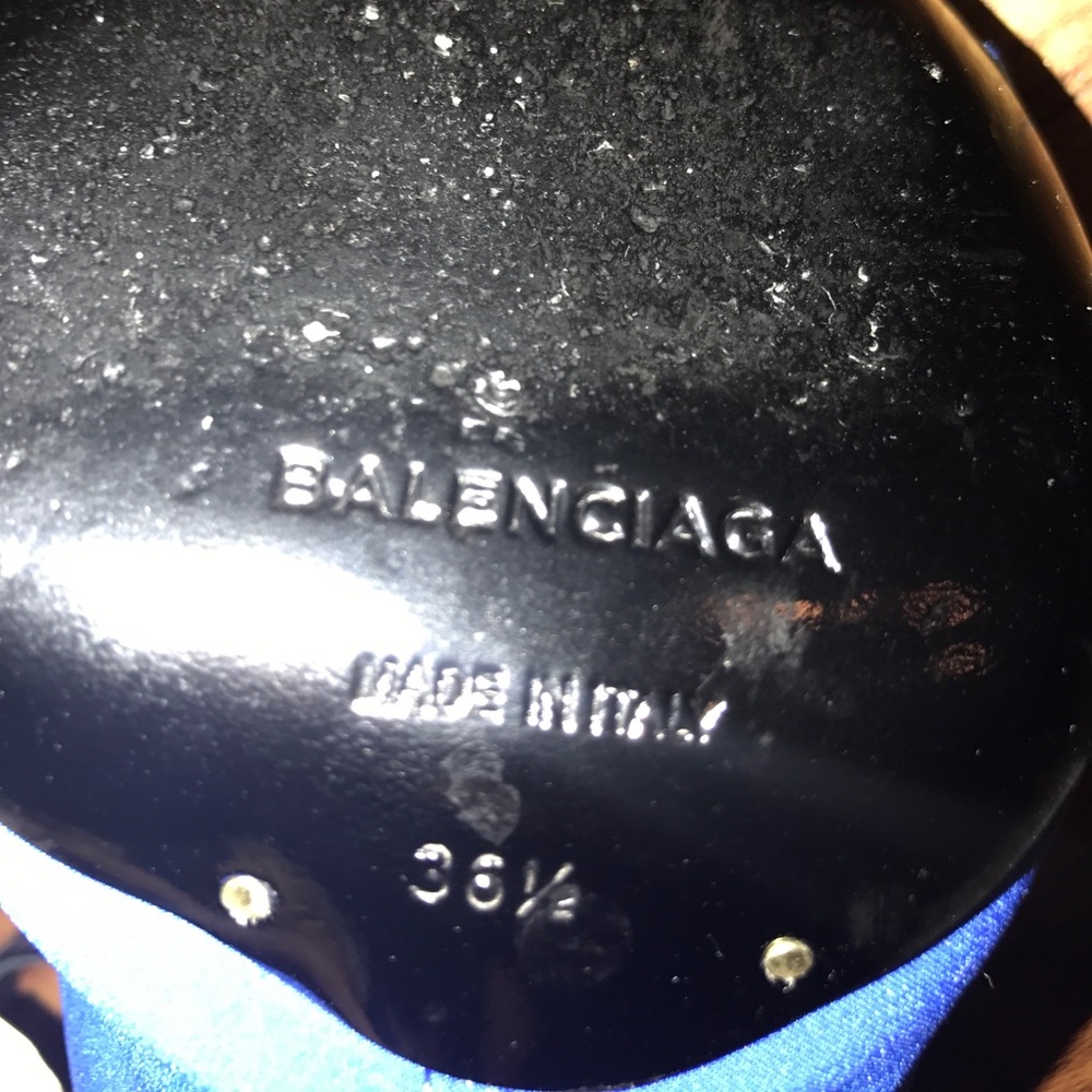 Balenciaga Black and Blue Heel - Picture 7 of 7